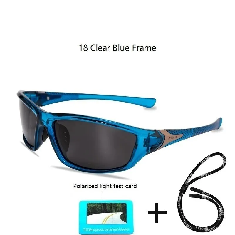 Luxury Polarized Sport Sunglasses With Chain For Men Women Fishing Hiking Anti-glare Sun Glasses Brand Designer Eyewear UV400