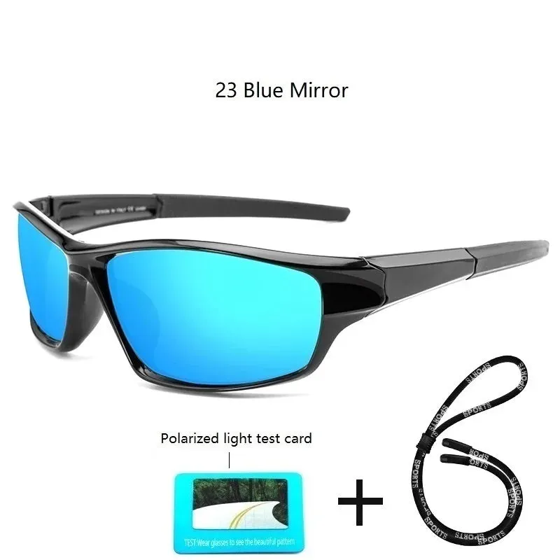 Luxury Polarized Sport Sunglasses With Chain For Men Women Fishing Hiking Anti-glare Sun Glasses Brand Designer Eyewear UV400