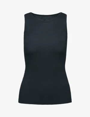 Luxury Rib Tank | Black