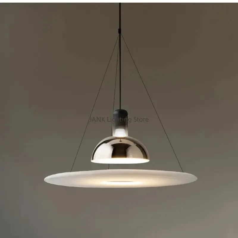 Luxury Saucer Chandelier LED Suspension Lamps for Mansion Interior Decor