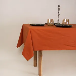 Luxury Solid Brown Cotton Table Clothes