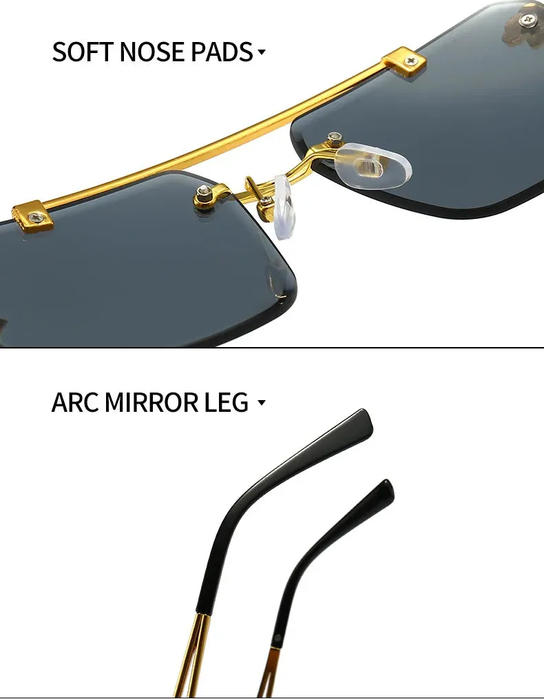 Luxury Square Sunglasses Man Woman Brand Designer