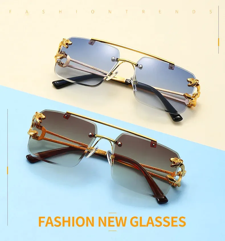 Luxury Square Sunglasses Man Woman Brand Designer