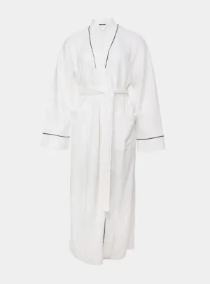 Luxury Suite Waffle Robe in White