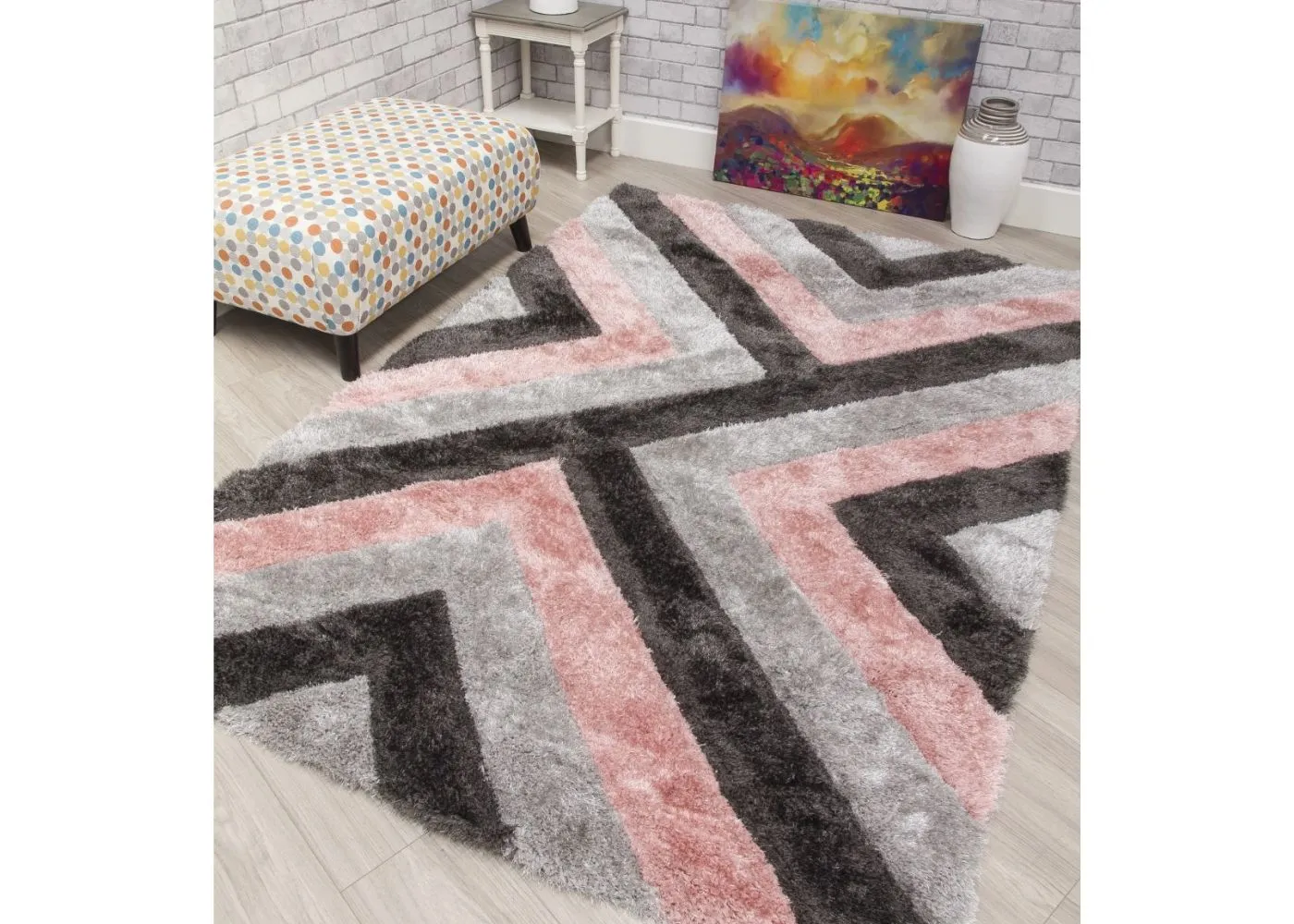 Luxus Cascade Pink Rug Range by Floor Trends