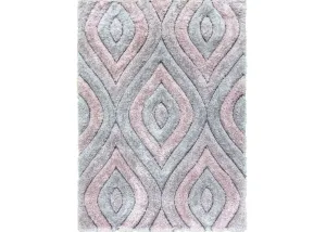 Luxus Teardrop Pink Rug Range by Floor Trends