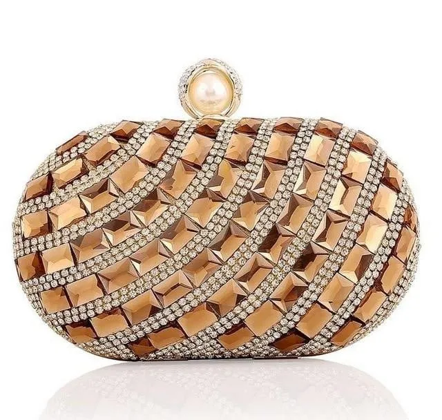 Luxy Moon Rhinestone Evening Bag Crystal Clutch