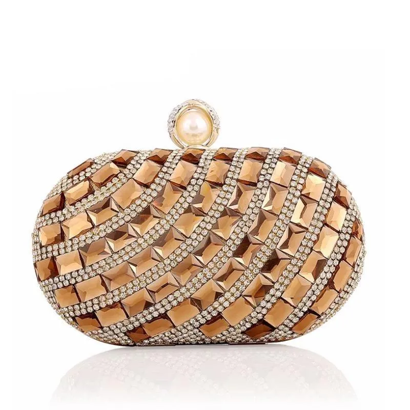 Luxy Moon Rhinestone Evening Bag Crystal Clutch