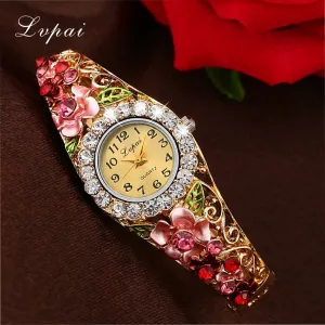 Lvpai 2016 New Brand Women Bracelet Watch Women Fashion Alloy Wrist Watches Women Dress Watches Fashion Gift Quartz Watch