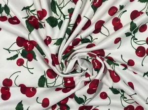 Lycra/Polyester 60" Cherries