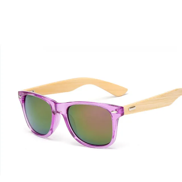 LYEHEE 2017 Retro Bamboo Wood Sunglasses Men Women Brand Designer Goggles Gold Mirror Sun Glasses Shades lunette oculo