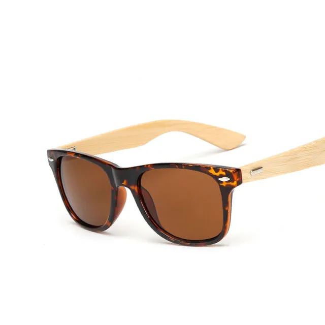 LYEHEE 2017 Retro Bamboo Wood Sunglasses Men Women Brand Designer Goggles Gold Mirror Sun Glasses Shades lunette oculo