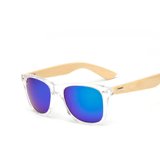 LYEHEE 2017 Retro Bamboo Wood Sunglasses Men Women Brand Designer Goggles Gold Mirror Sun Glasses Shades lunette oculo