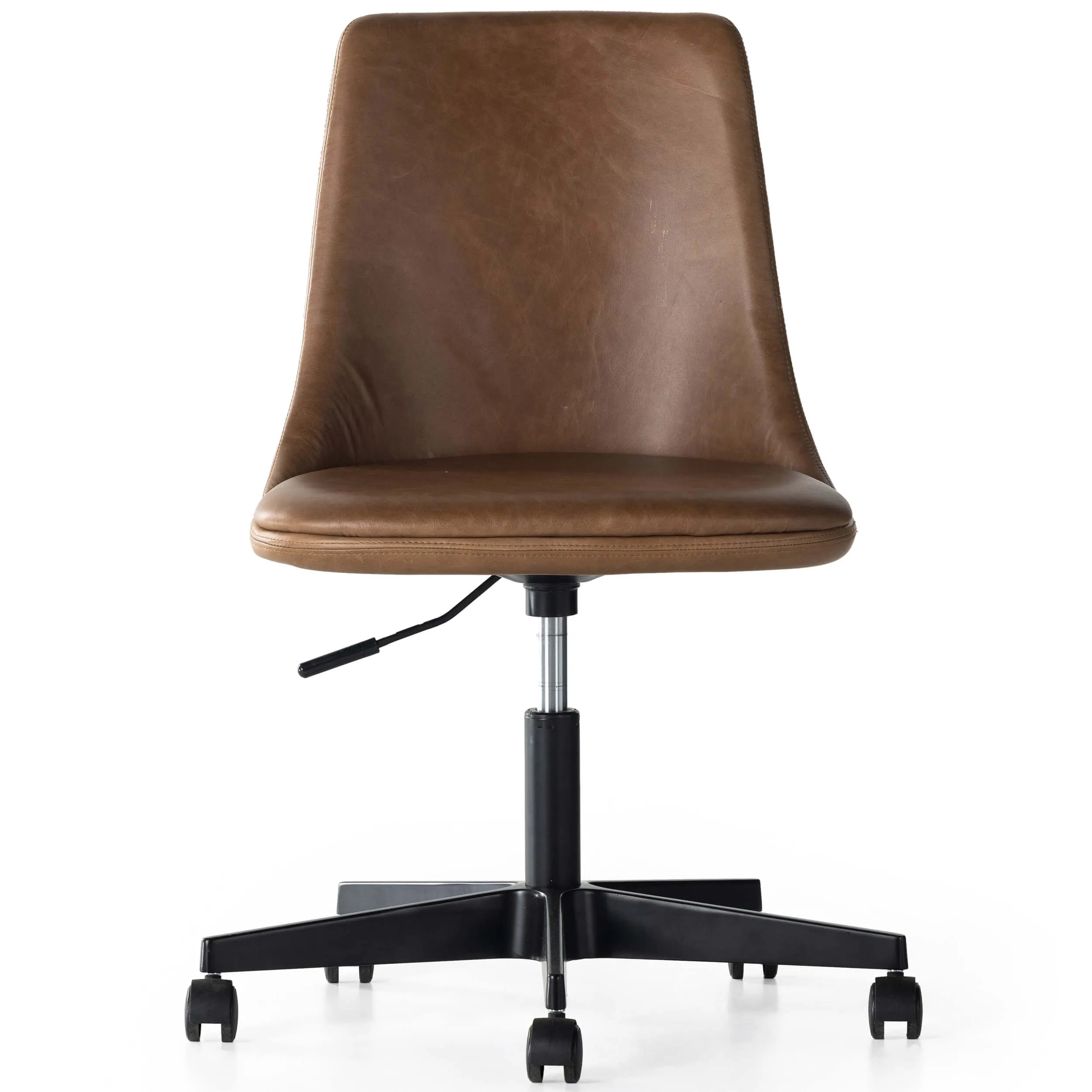 Lyka Leather Desk Chair, Sonoma Chestnut