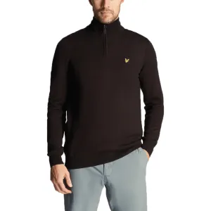 Lyle & Scott Core 1/4 Zip Merino Mix - Jet Black