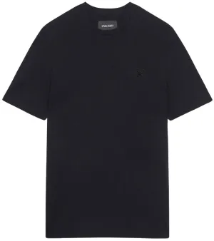 Lyle and Scott Mens Tonal Eagle T Shirt Jet Black