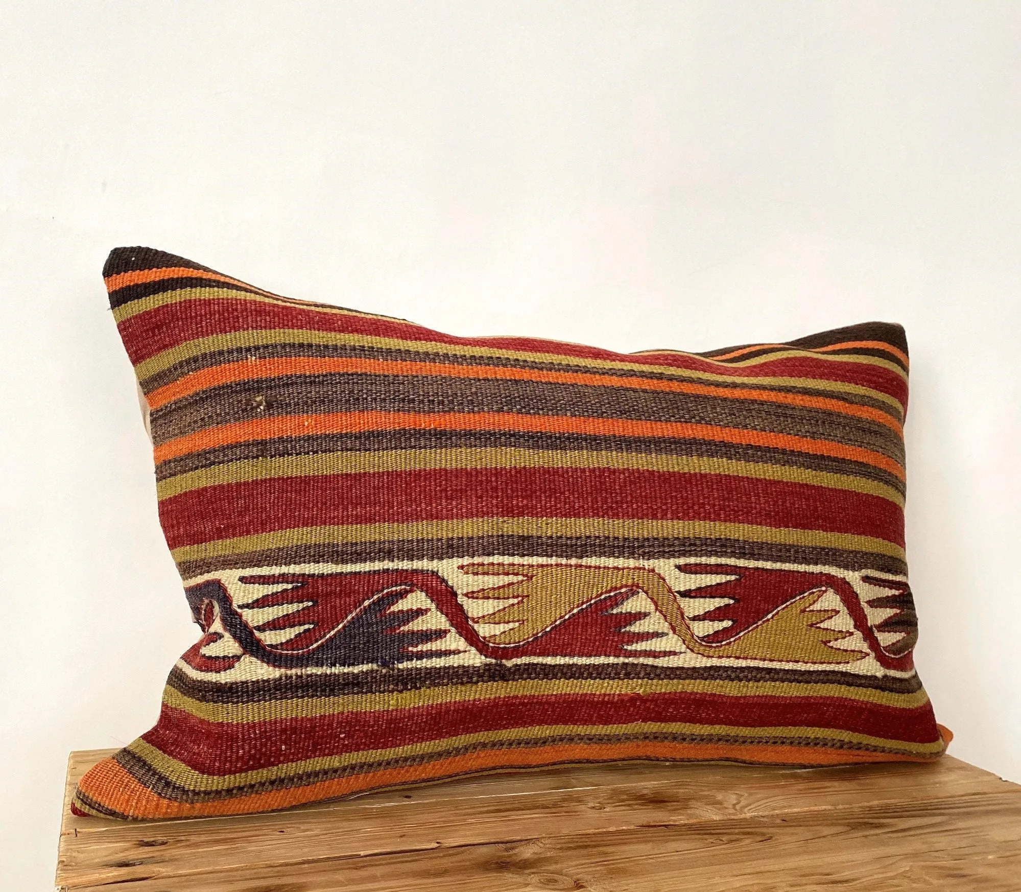 Lyndra - Multi Color Kilim Pillow Cover