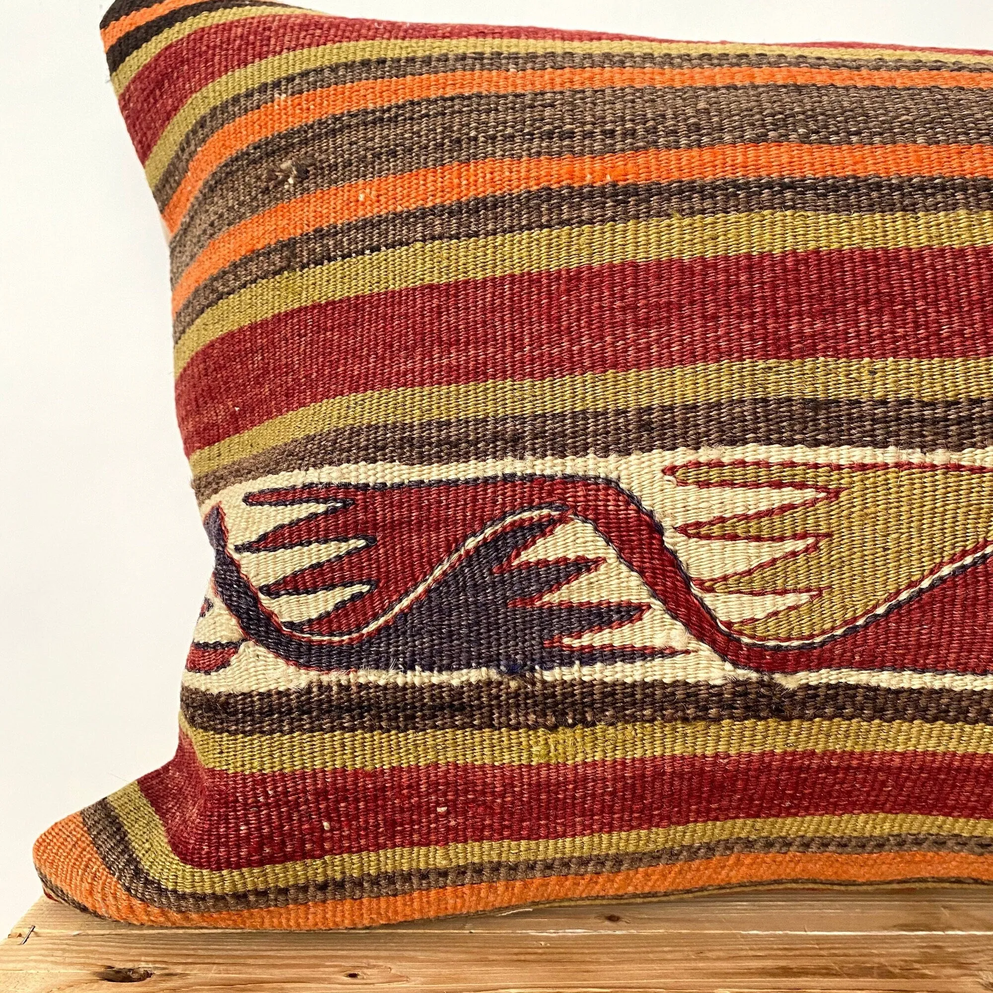 Lyndra - Multi Color Kilim Pillow Cover