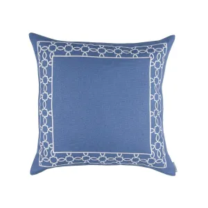 Lynx Azure & White Euro Pillow by Lili Alessandra