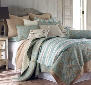 Lyon Teal Coverlet Set Range