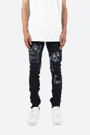 M141 Stretch Denim - TU Black