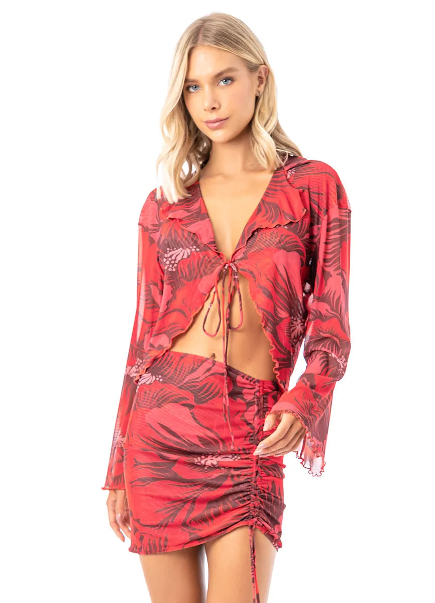 Maaji Scarlet Tulip Fara Beachwear Top