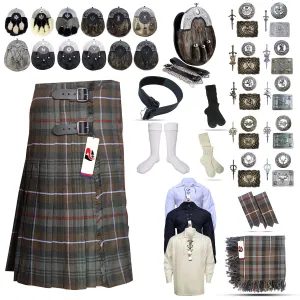 Mackenzie Weathered Tartan Kilt Outfit - Time-Honored Scottish Tradition