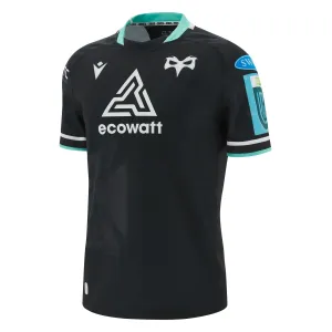 Macron Ospreys Mens Home Rugby Shirt Slim Fit