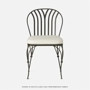 Made Goods Shayne Outdoor Dining Chair in Clyde Fabric