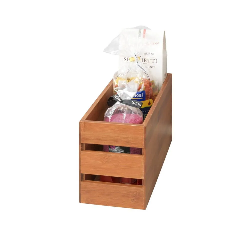 Madeira Stacking Bamboo Storage Crates Small