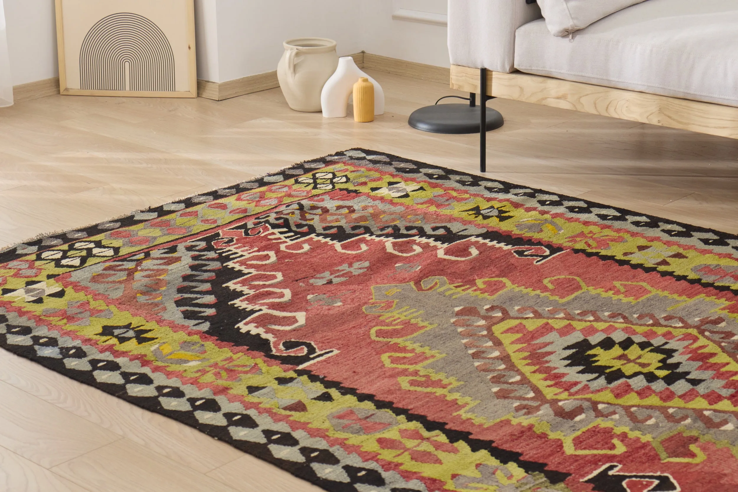 Madelynn - Vintage Turkish Kilim Rug