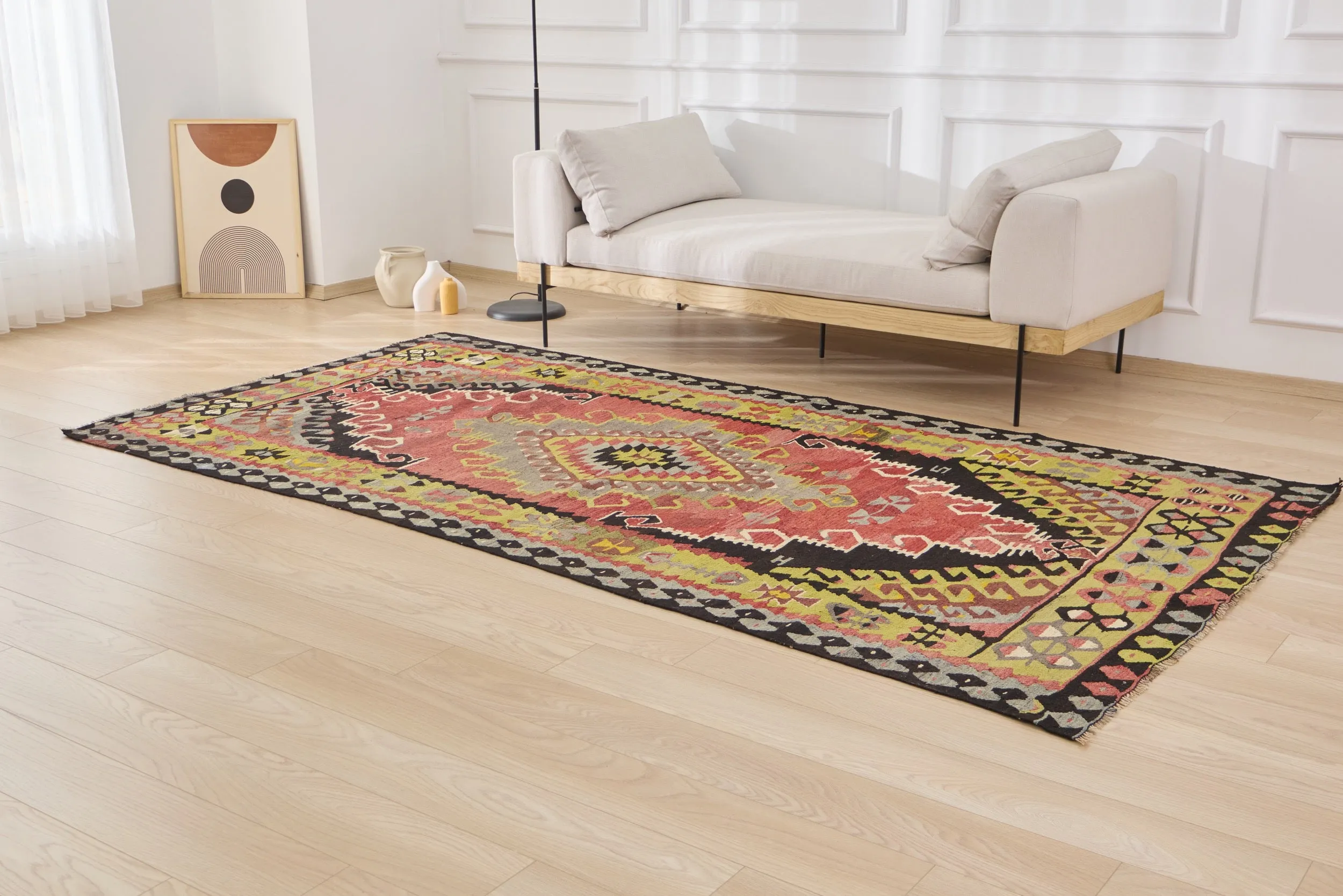 Madelynn - Vintage Turkish Kilim Rug