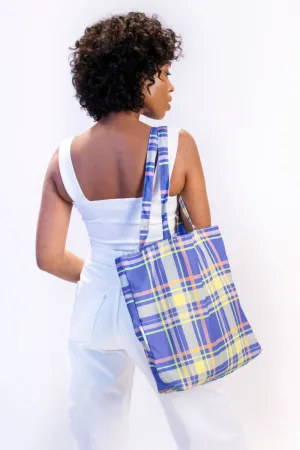 Madras Check | Recycled Tote