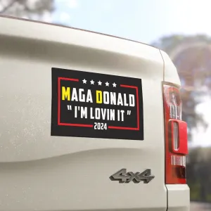 MAGA Donald "I'm Lovin' It" Car Magnet