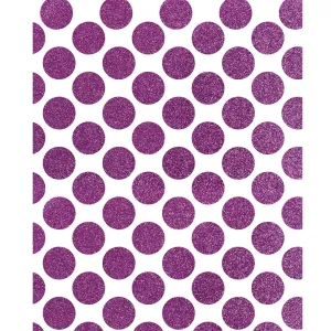 Magenta Glitter Polka Dots Printed Backdrop