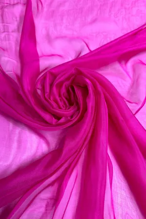 Magenta Silk Chiffon