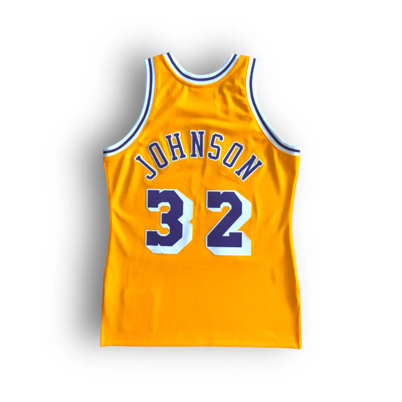 Magic Johnson 1984-1985 Los Angeles Lakers Home Authentic Mitchell & Ness Jersey - Yellow