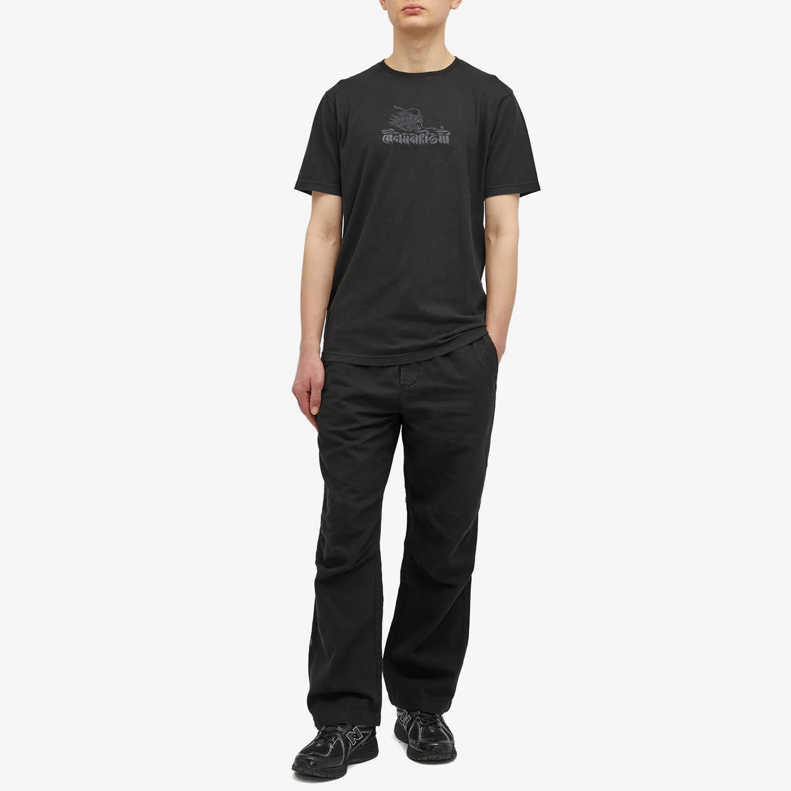 Maharishi 30Th Anniversary Dragon Embroided T-shirt, black