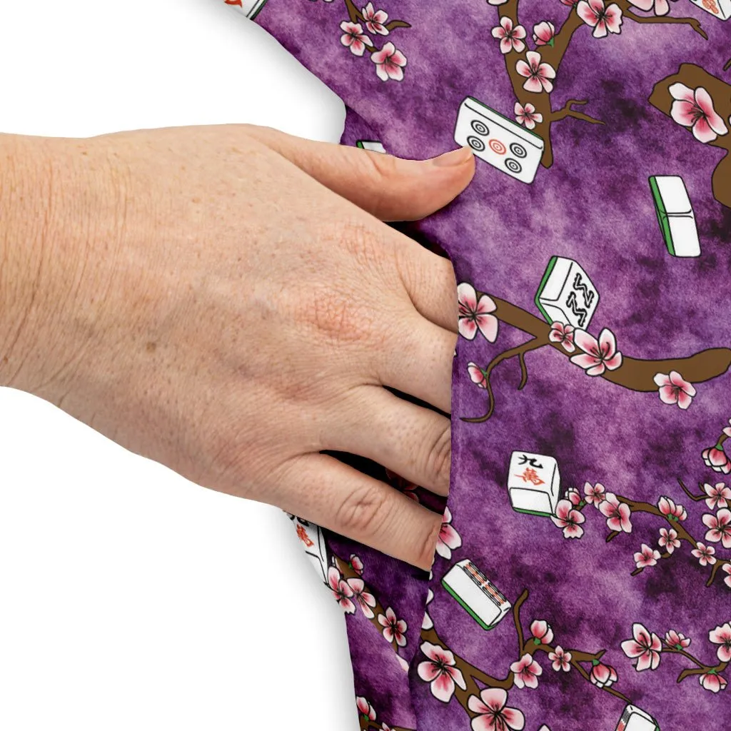 Mahjong Tiles Purple Anime Dress