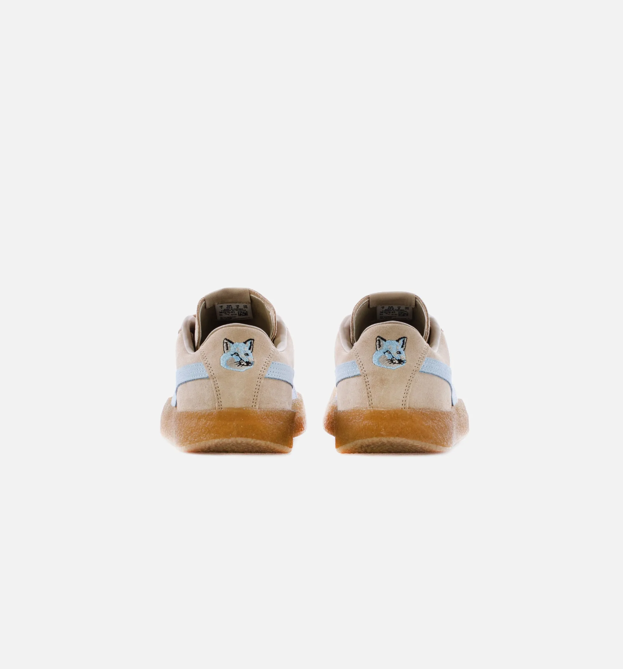 Maison Kitsune Suede Crepe Mens Lifestyle Shoe - Sand/Blue