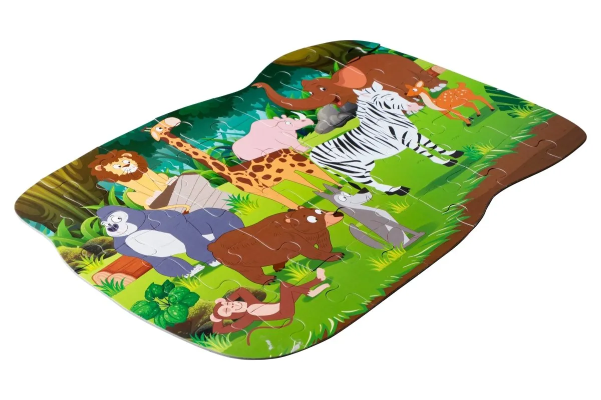 Majestic Book Club JUNGLE ANIMALS-PUZZLE PLAY