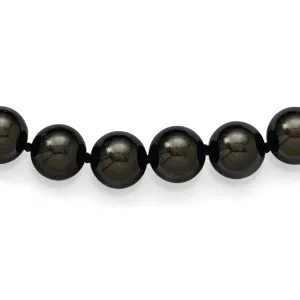 Majestik Black Shell Pearl Slip On Necklace