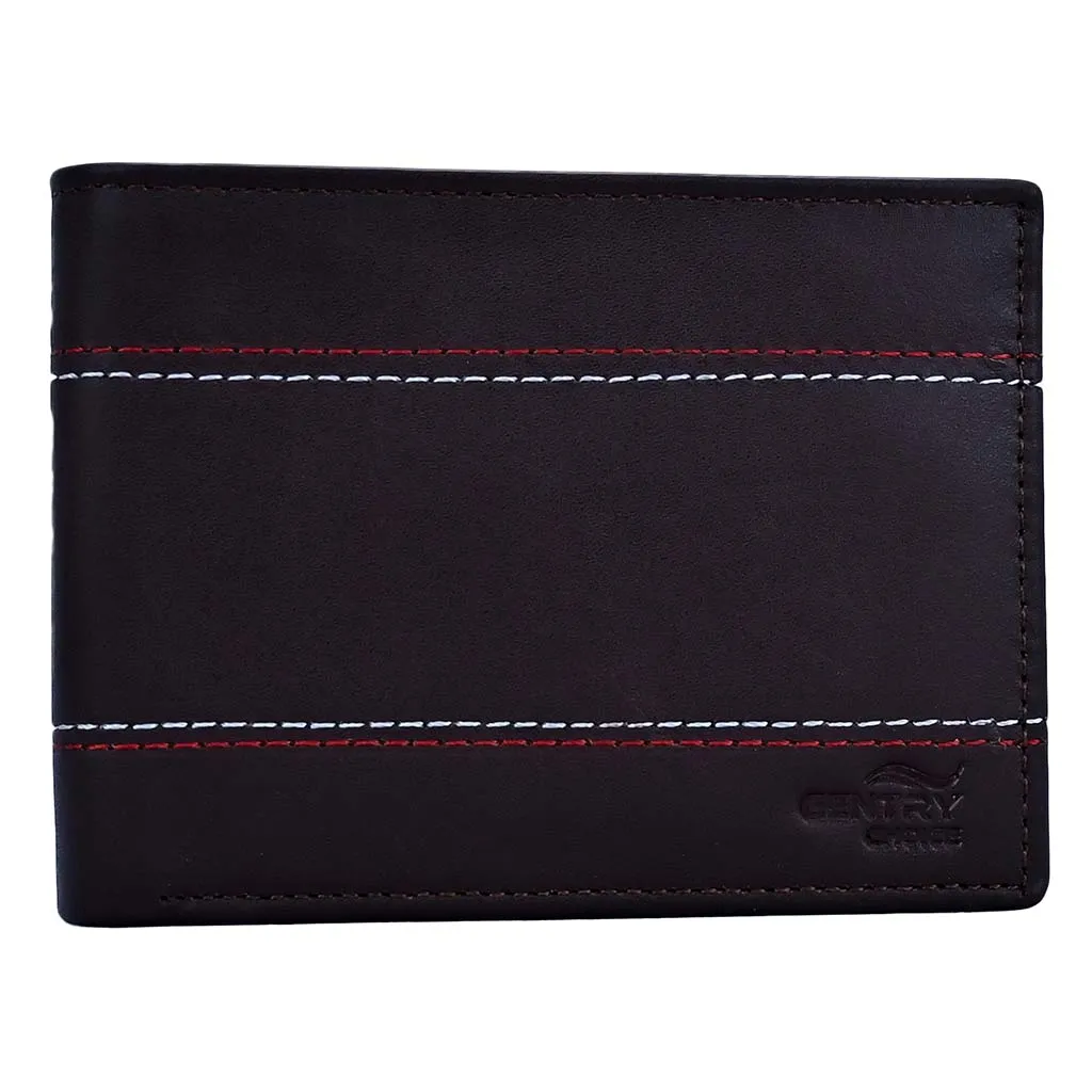 Majesty Business Leather Wallet Dark Brown