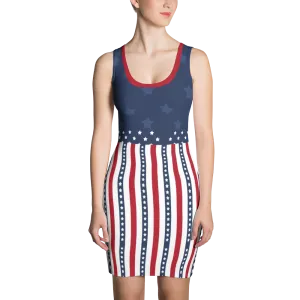 Make America Great Faded Stars Bodycon Dress