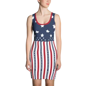 Make America Great White Stars Bodycon Dress