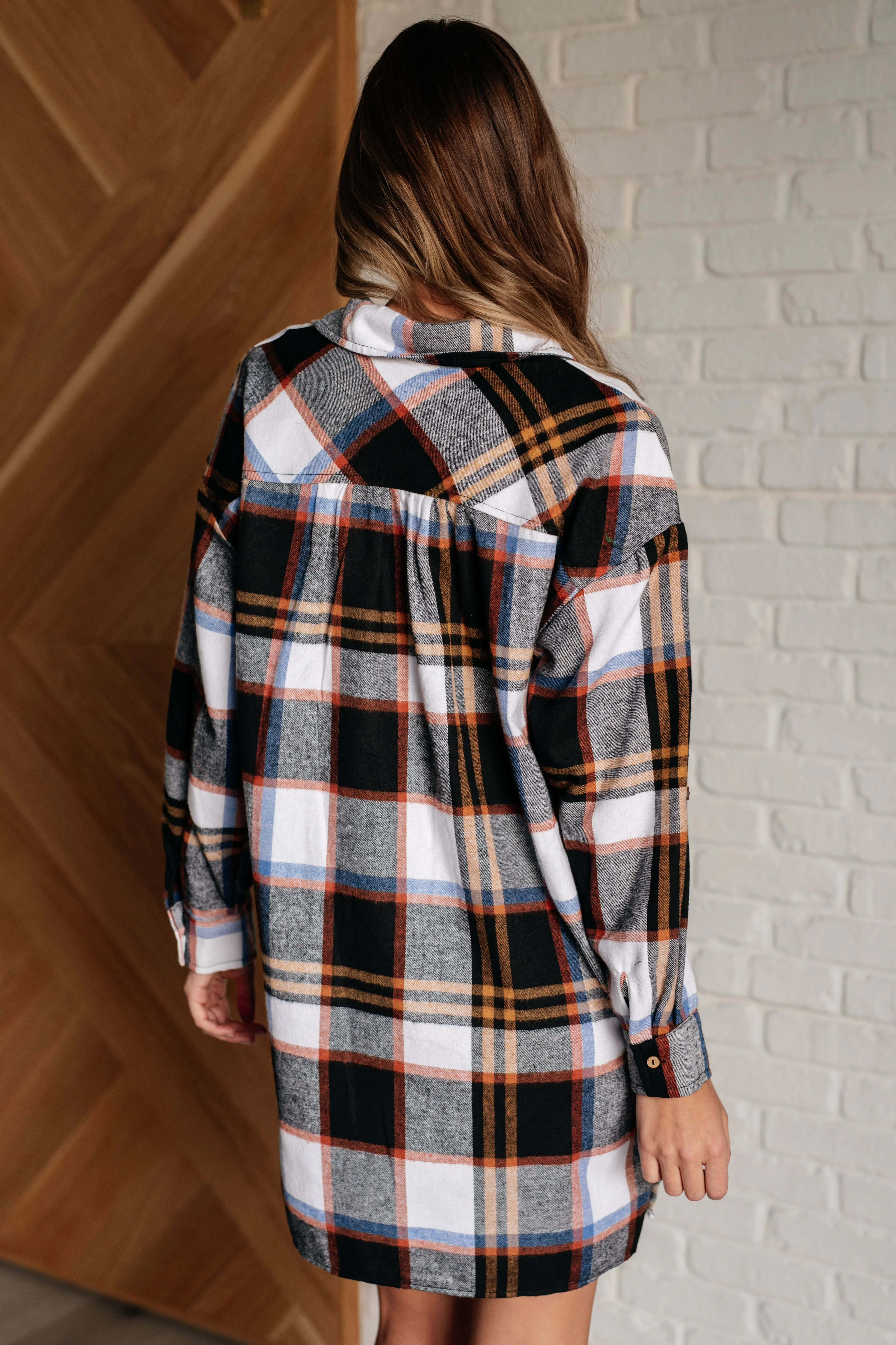 Make it Right Plaid Shirt Dress - 10/29