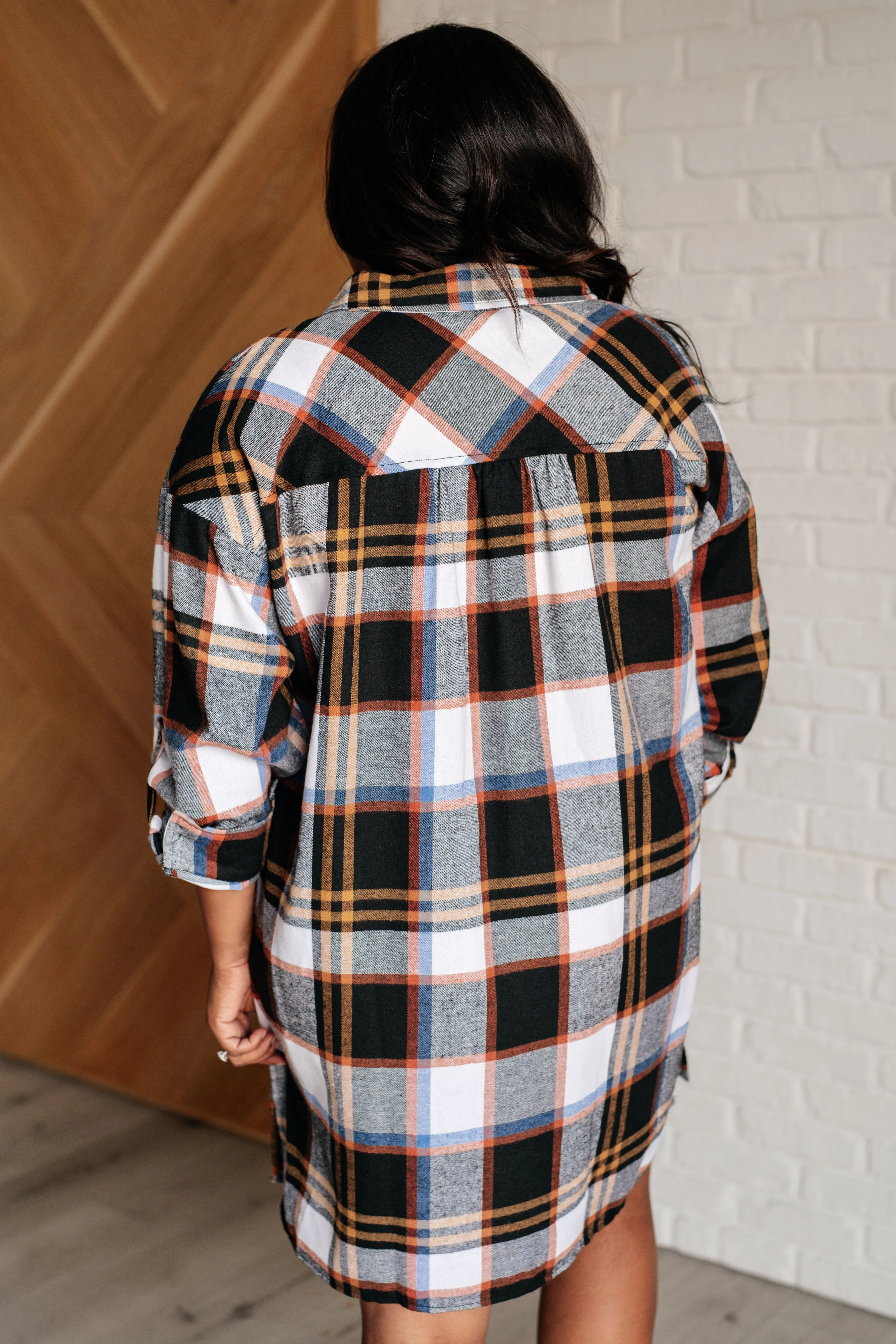 Make it Right Plaid Shirt Dress - 10/29