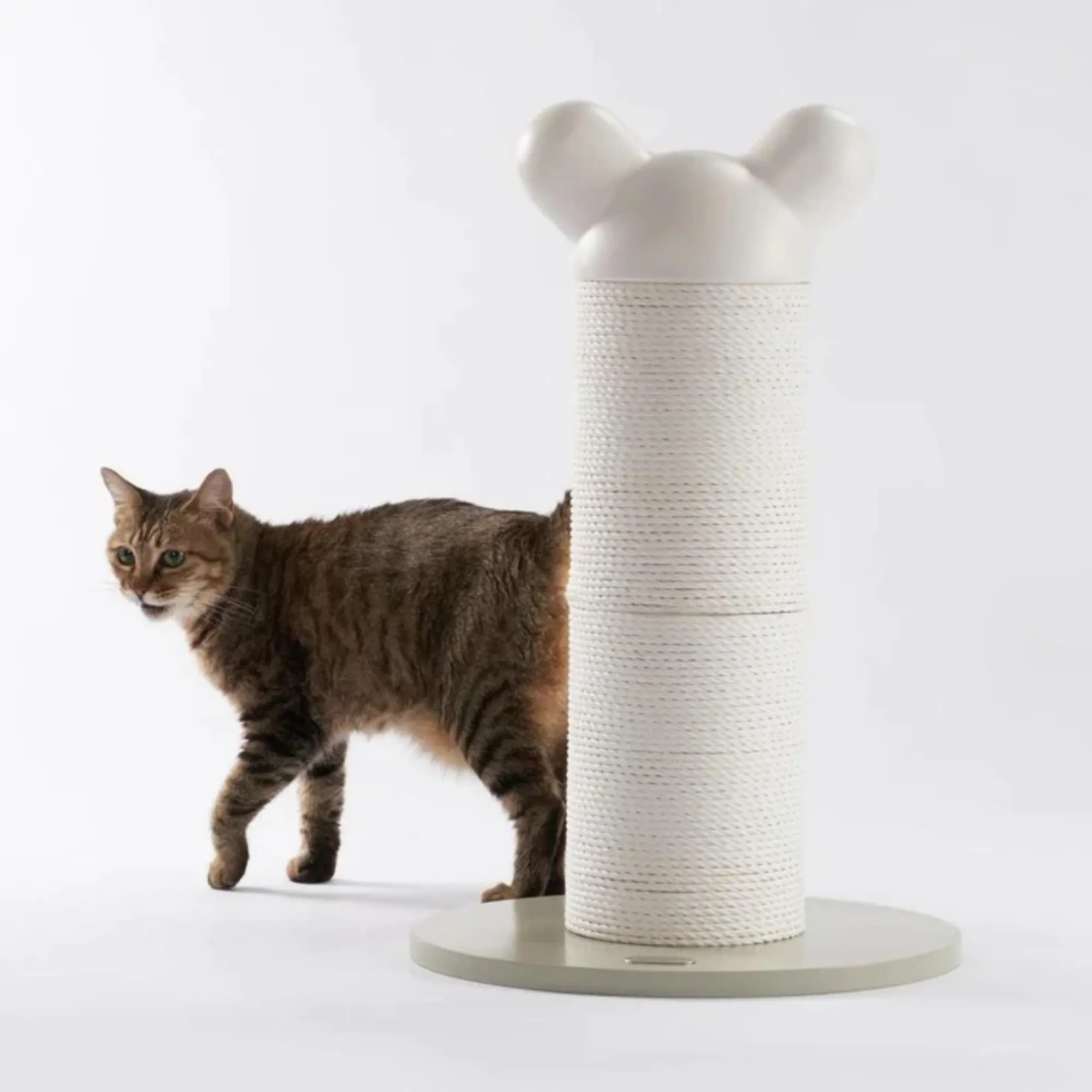 Makesure Nino Cat Scratching Post Pure White