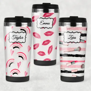 Makeup Watercolour Personalised 420ml Travel Mug