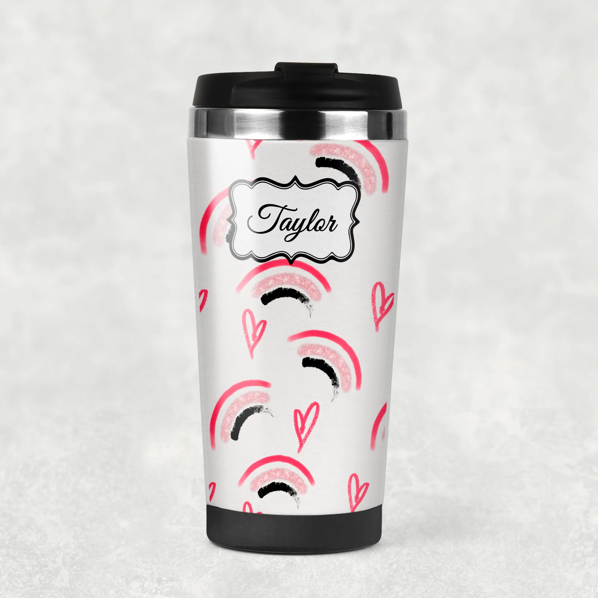 Makeup Watercolour Personalised 420ml Travel Mug